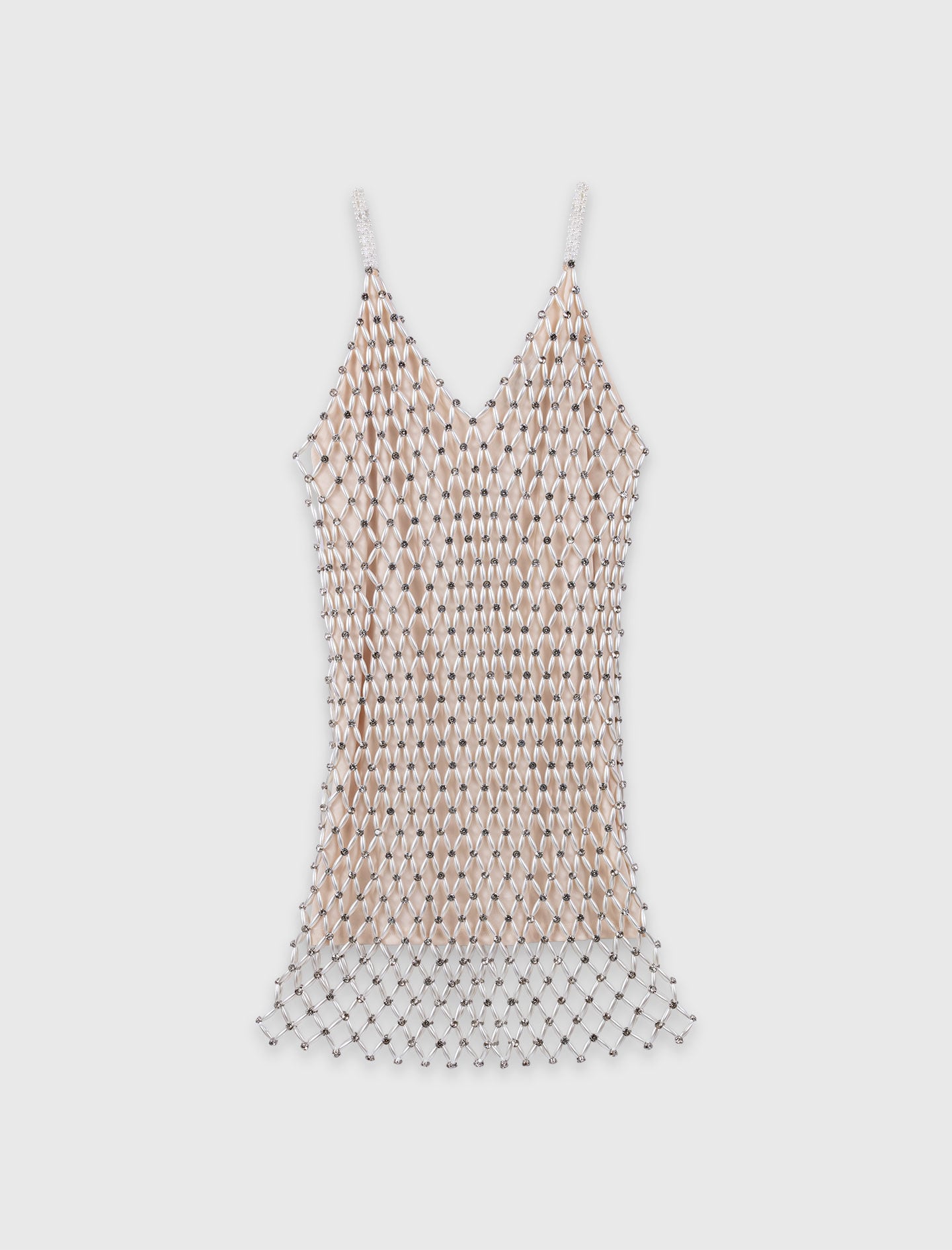Maje Outlet / Short Beaded Dress With Lining