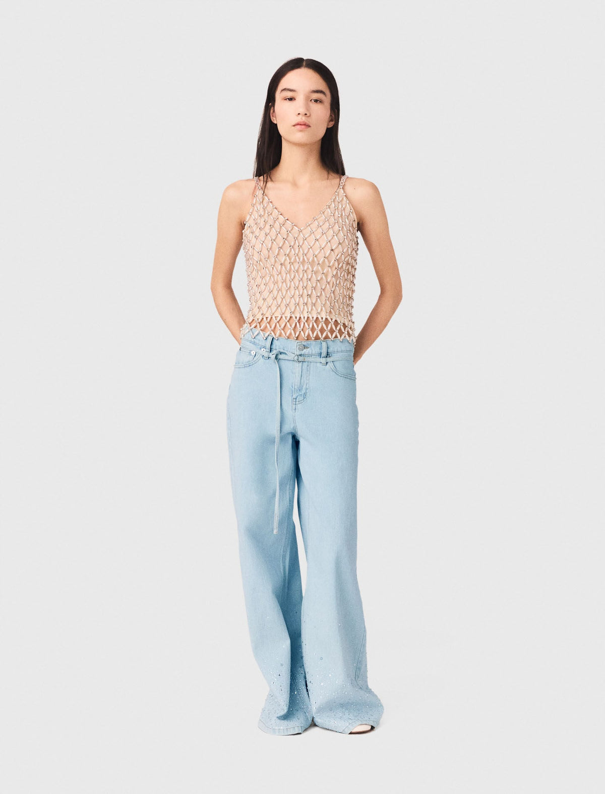 Maje New / Beaded top with lining