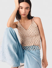 Maje New / Beaded top with lining