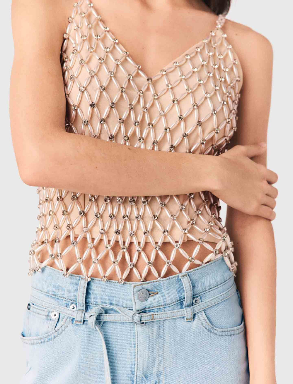 Maje New / Beaded top with lining
