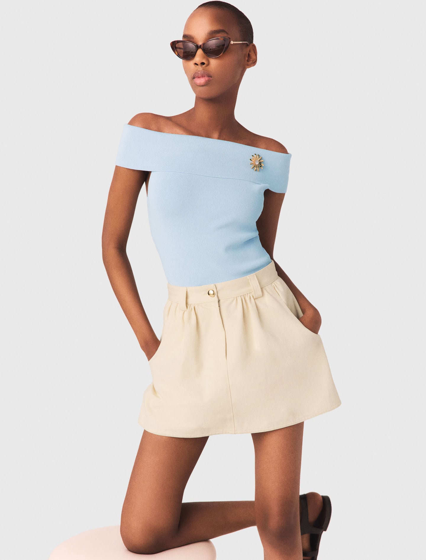 Maje Discount / Cotton skort