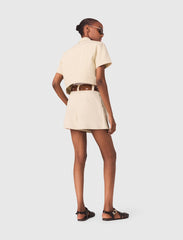 Maje Online / Short-sleeved cropped jacket