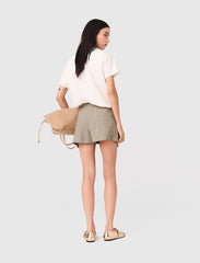 Maje On Sale / Layered linen blend shorts