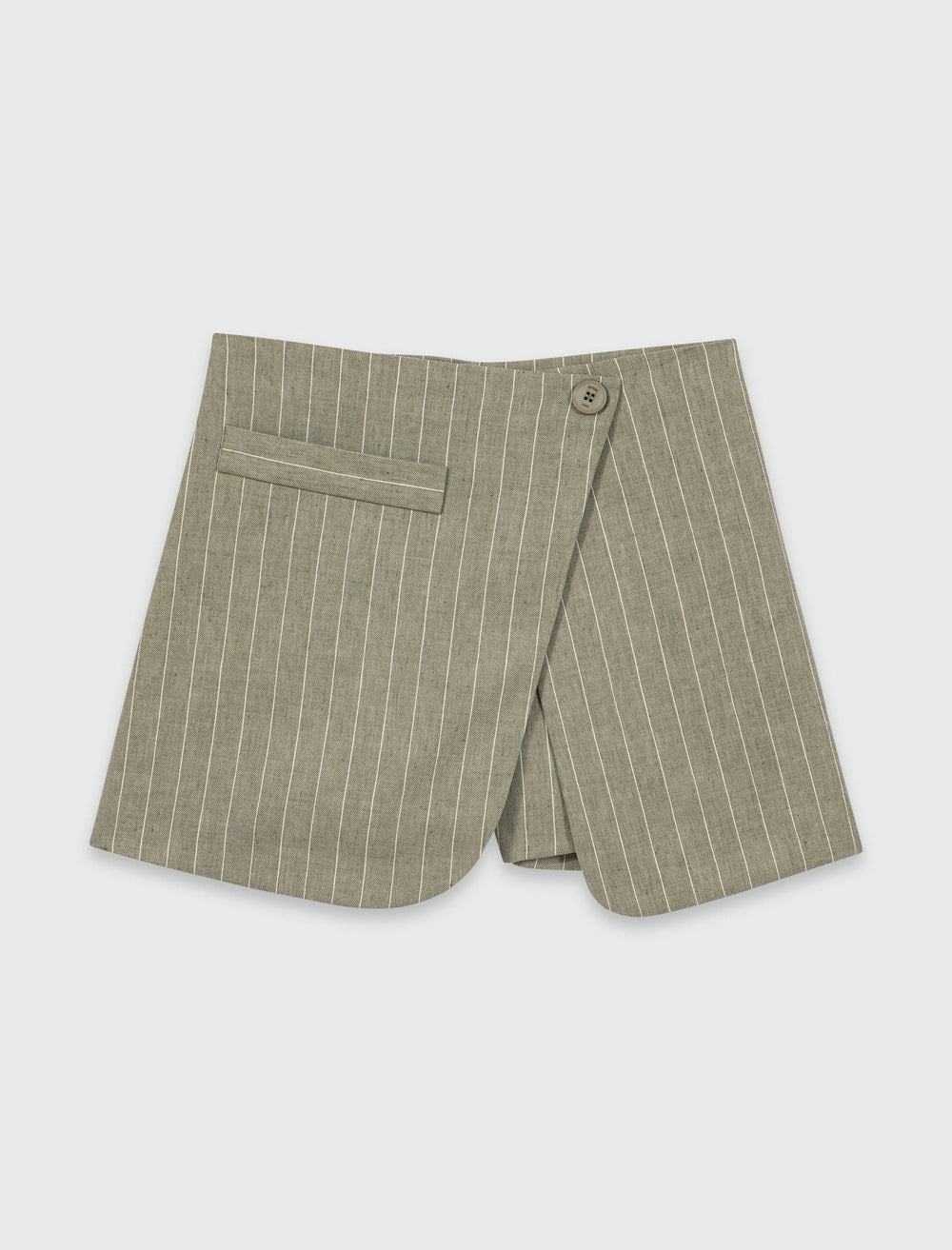 Maje On Sale / Layered linen blend shorts