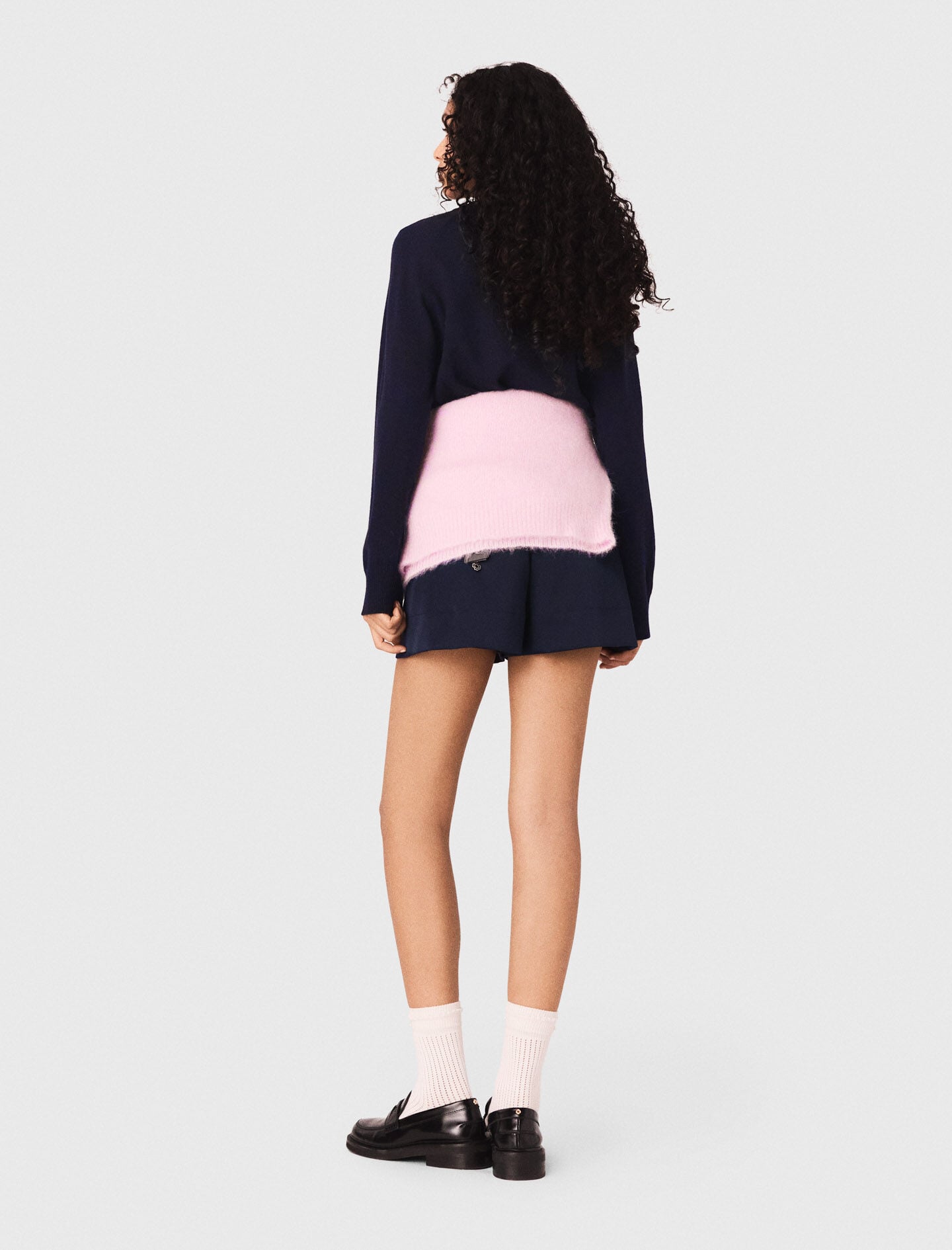 Maje New / Round neck slogan sweater