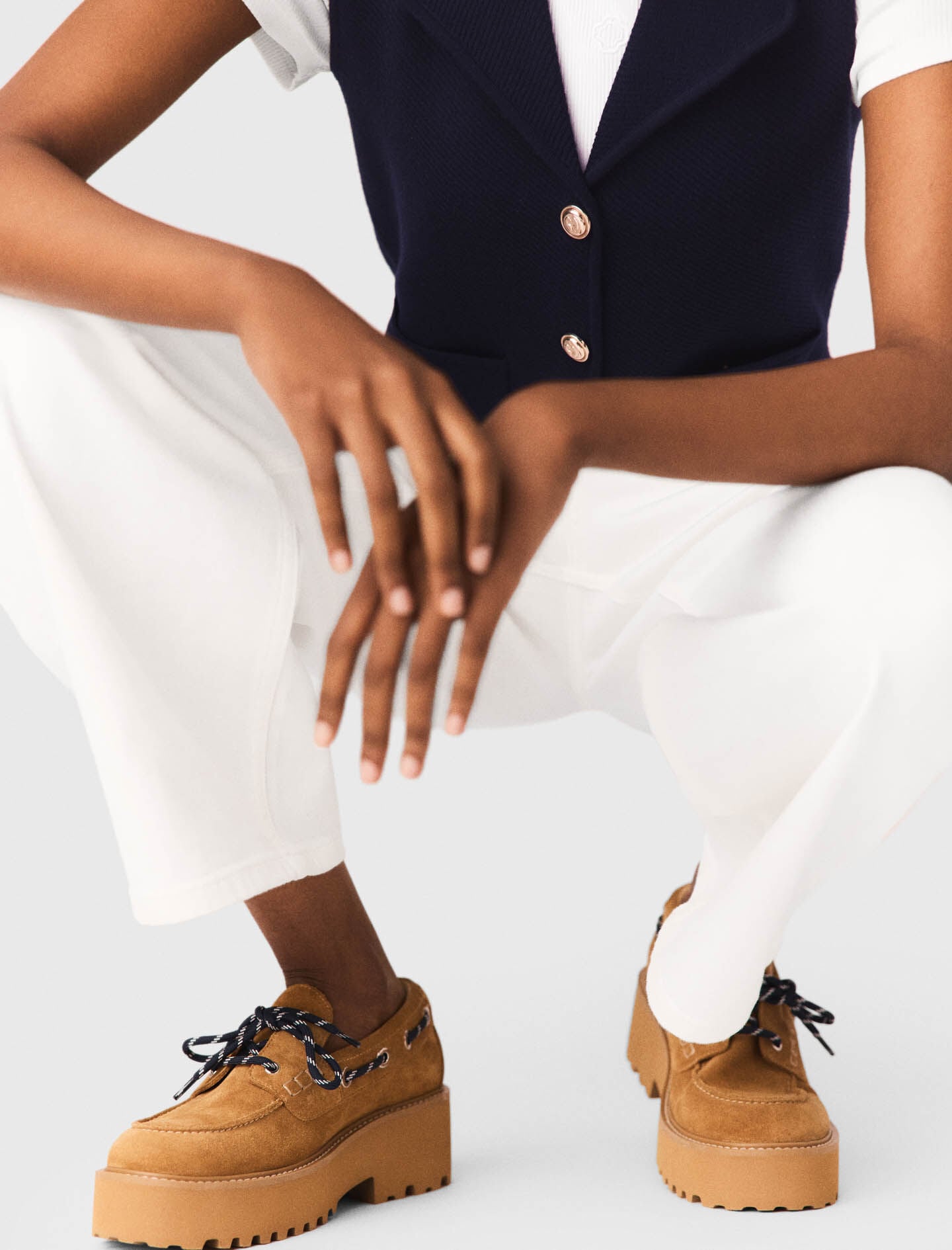 Maje Discount / Suede platform boat shoes