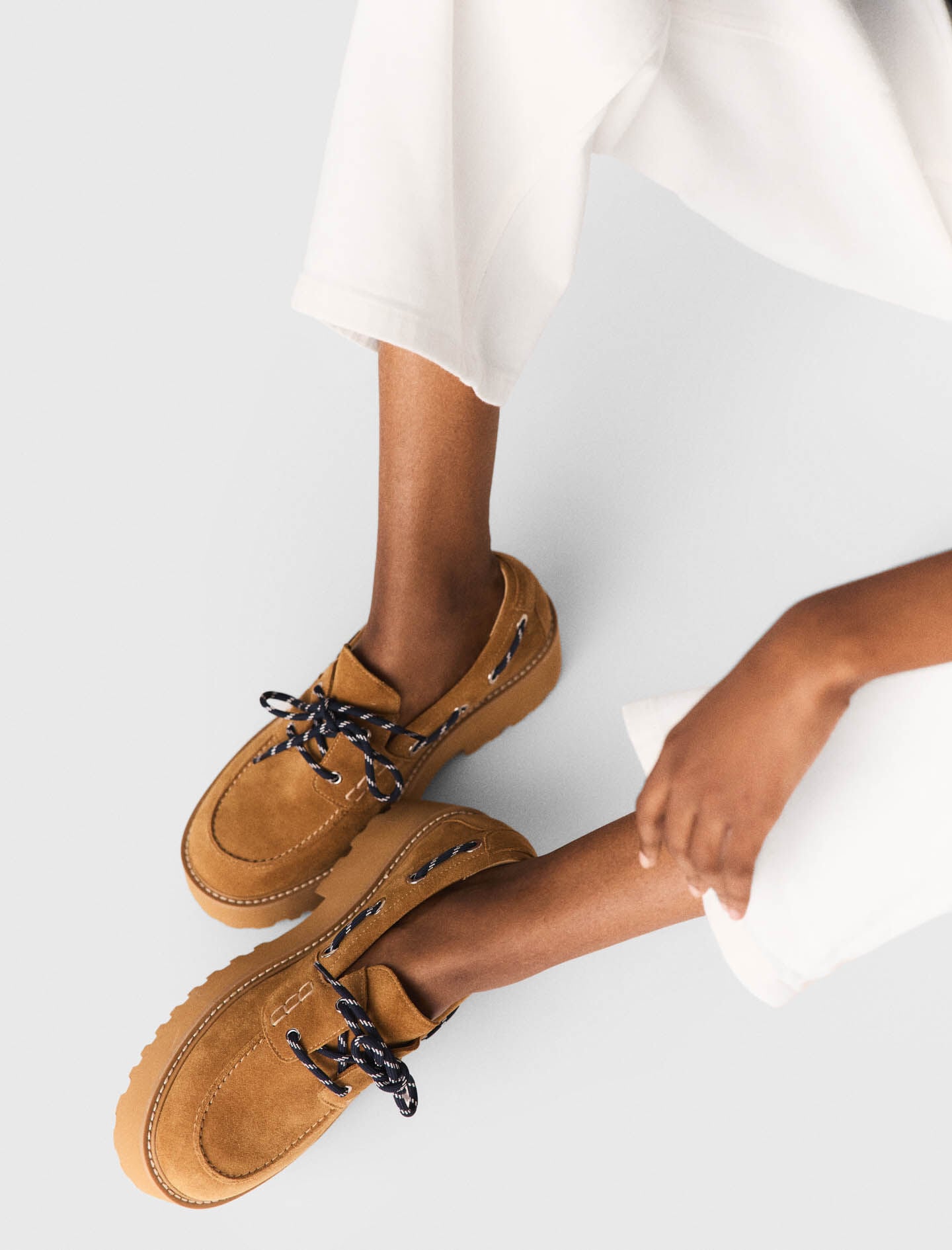 Maje Discount / Suede platform boat shoes
