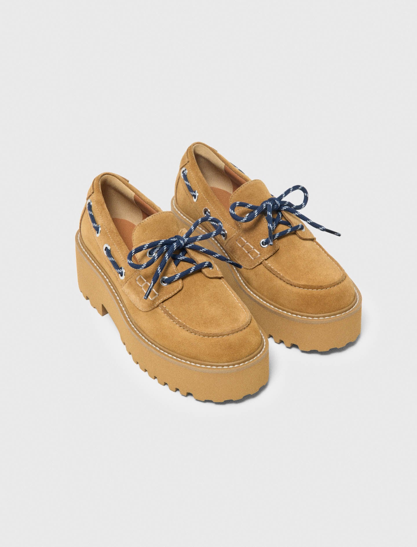 Maje Discount / Suede platform boat shoes