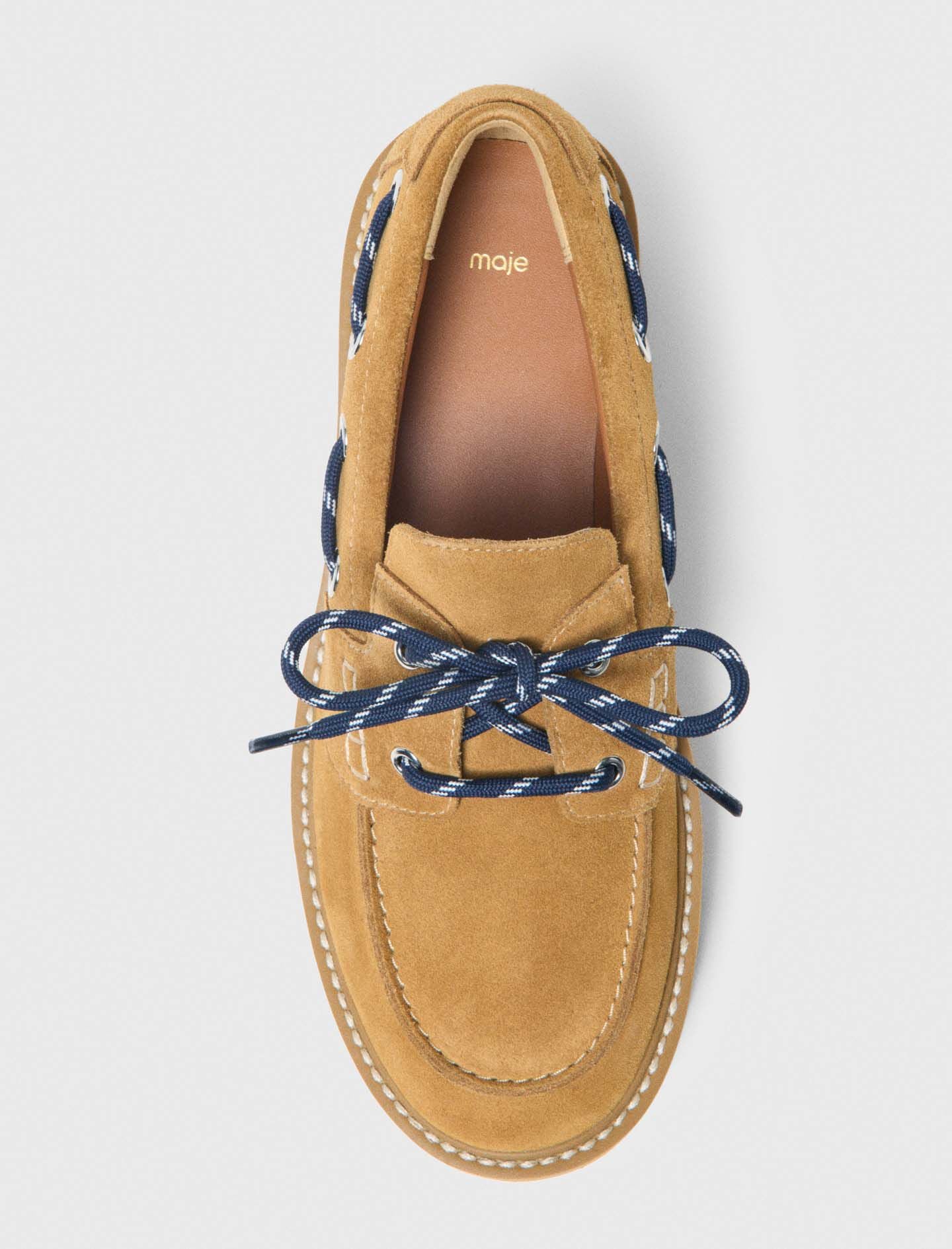 Maje Discount / Suede platform boat shoes