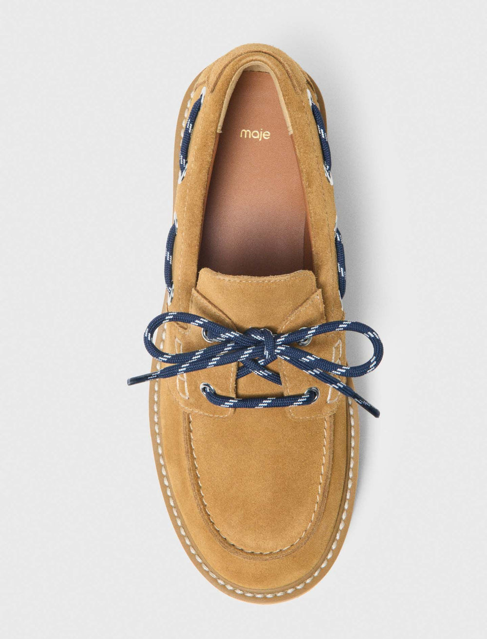 Maje Discount / Suede platform boat shoes