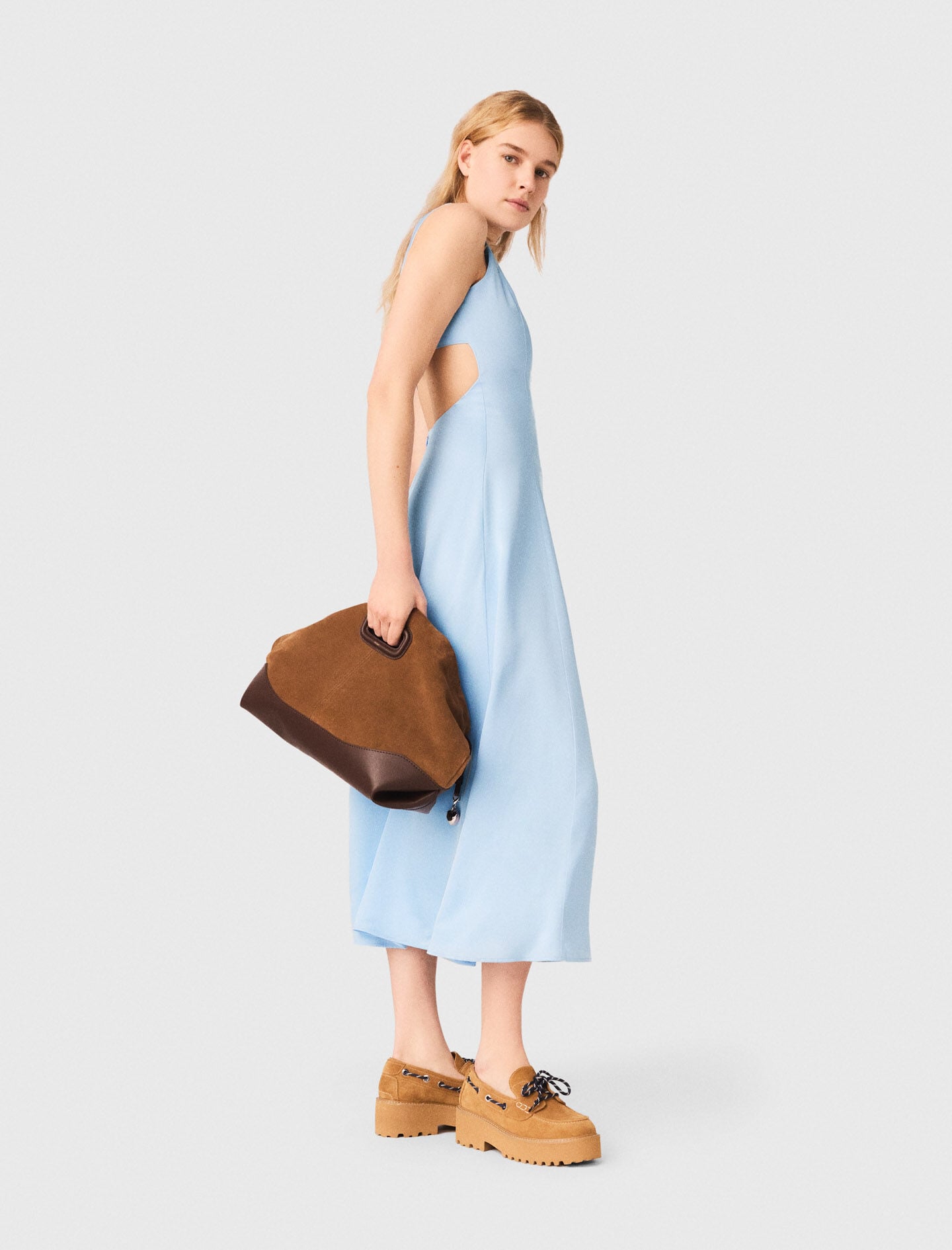 Maje Online / Open-back maxi dress