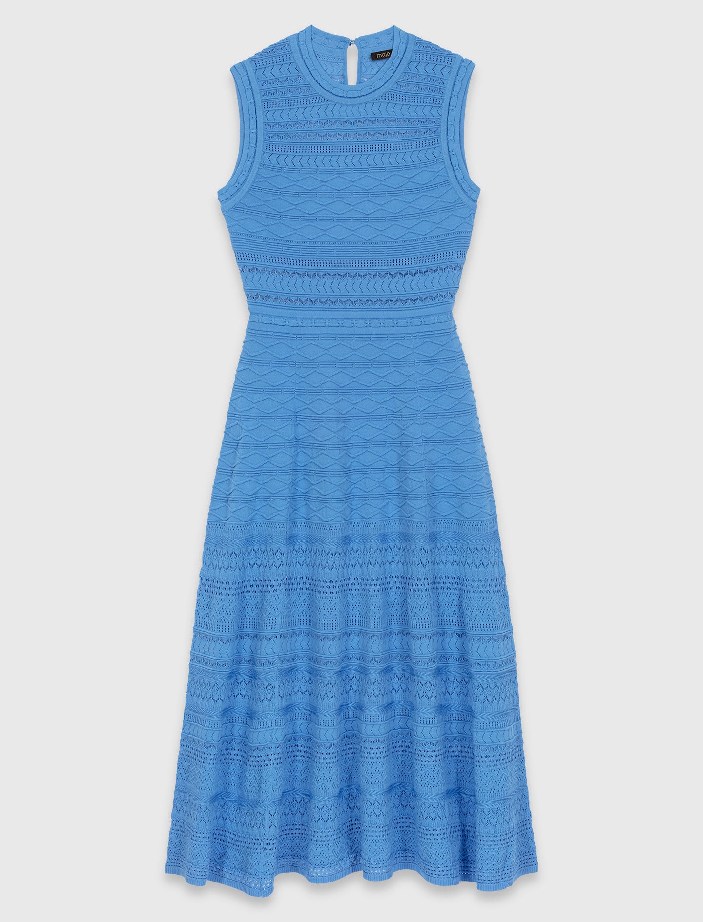 Maje Shop / Pointelle knit maxi dress