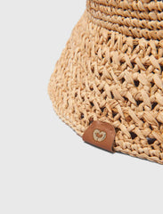 Maje On Sale / Crochet raffia bucket hat