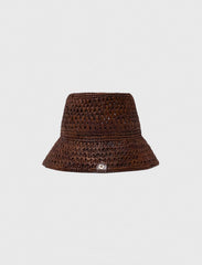 Maje New / Colourful natural raffia bucket hat