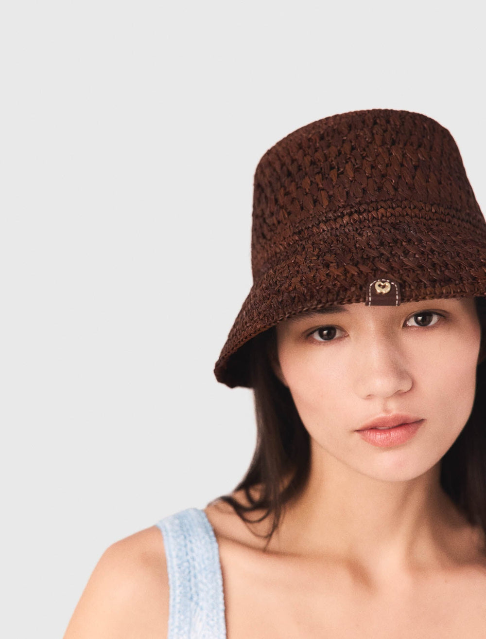 Maje New / Colourful natural raffia bucket hat