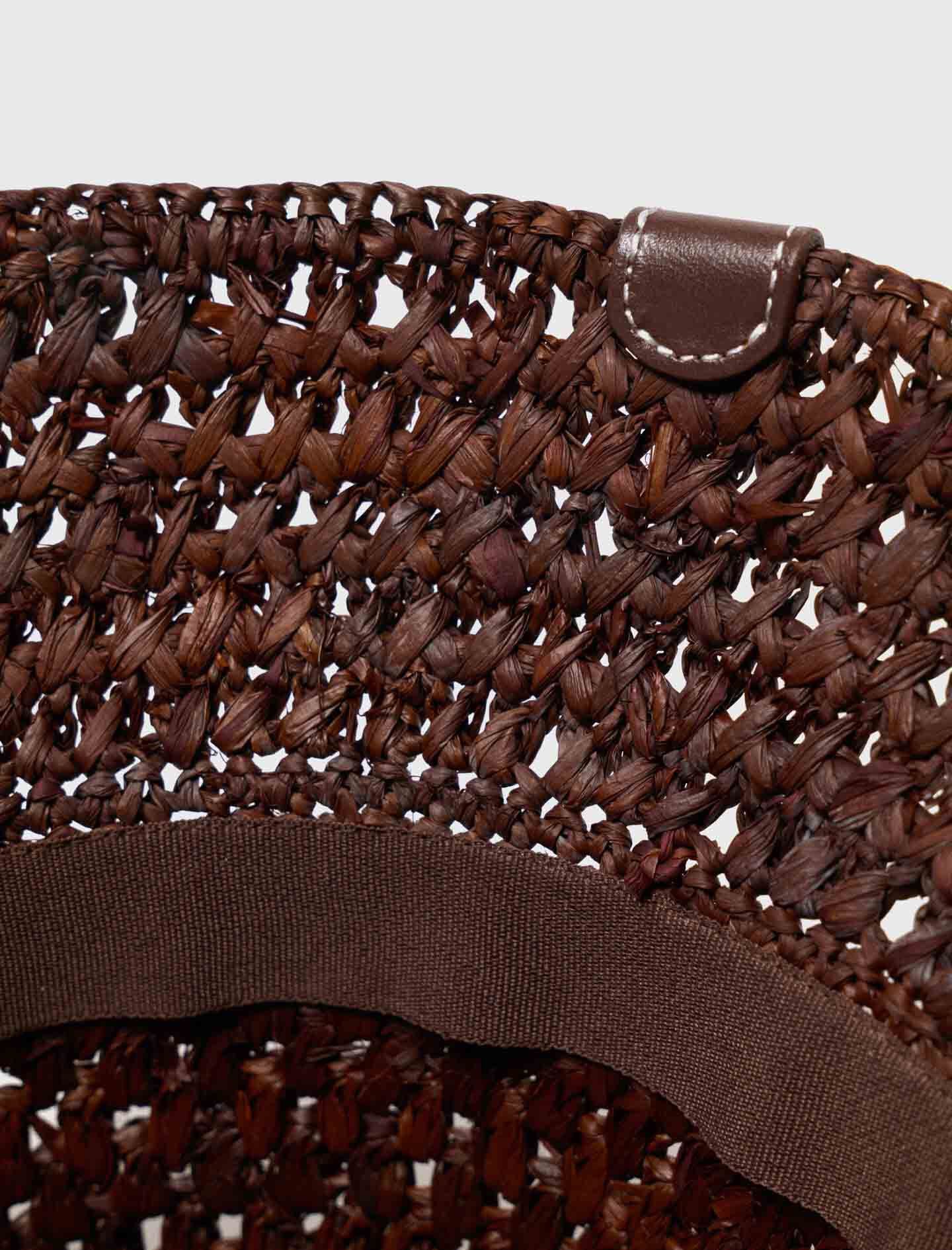 Maje New / Colourful natural raffia bucket hat