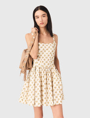 Maje Online / Short flared patterned dress