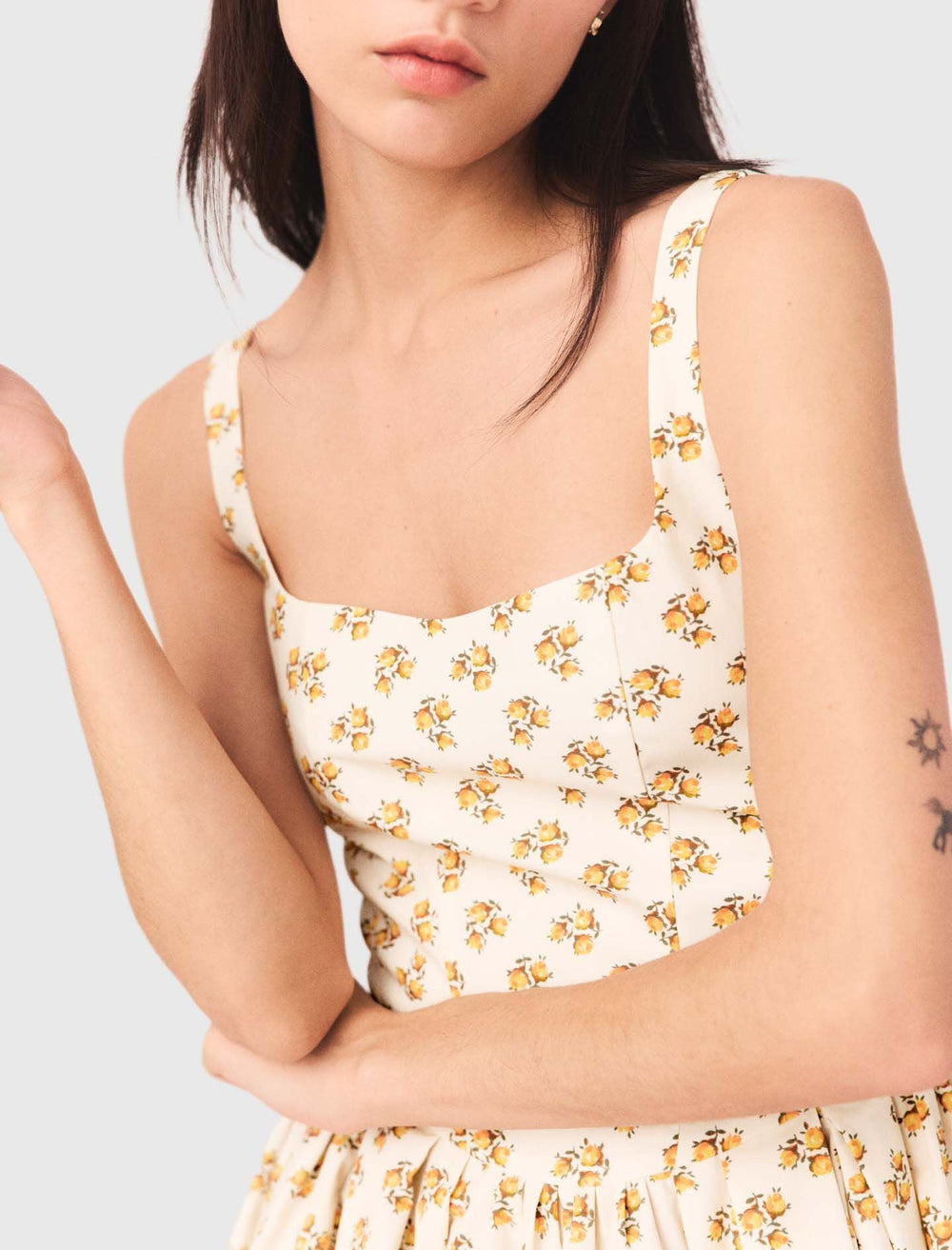 Maje Online / Short flared patterned dress