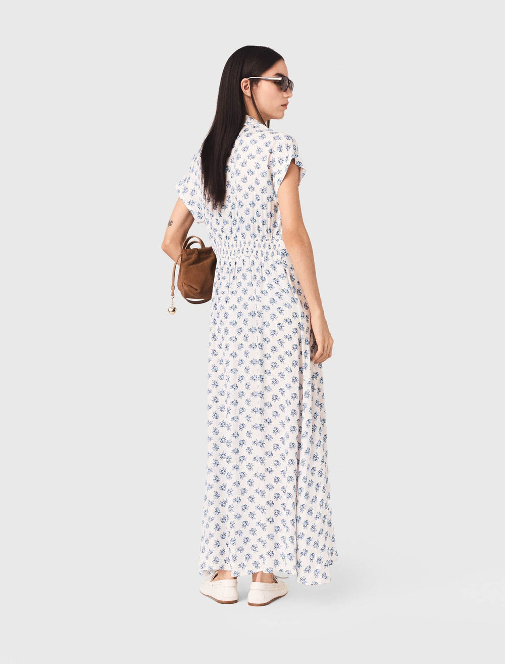 Maje Sale / Jacquard print maxi dress