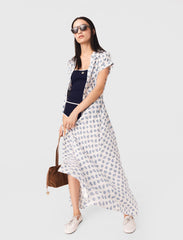 Maje Sale / Jacquard print maxi dress