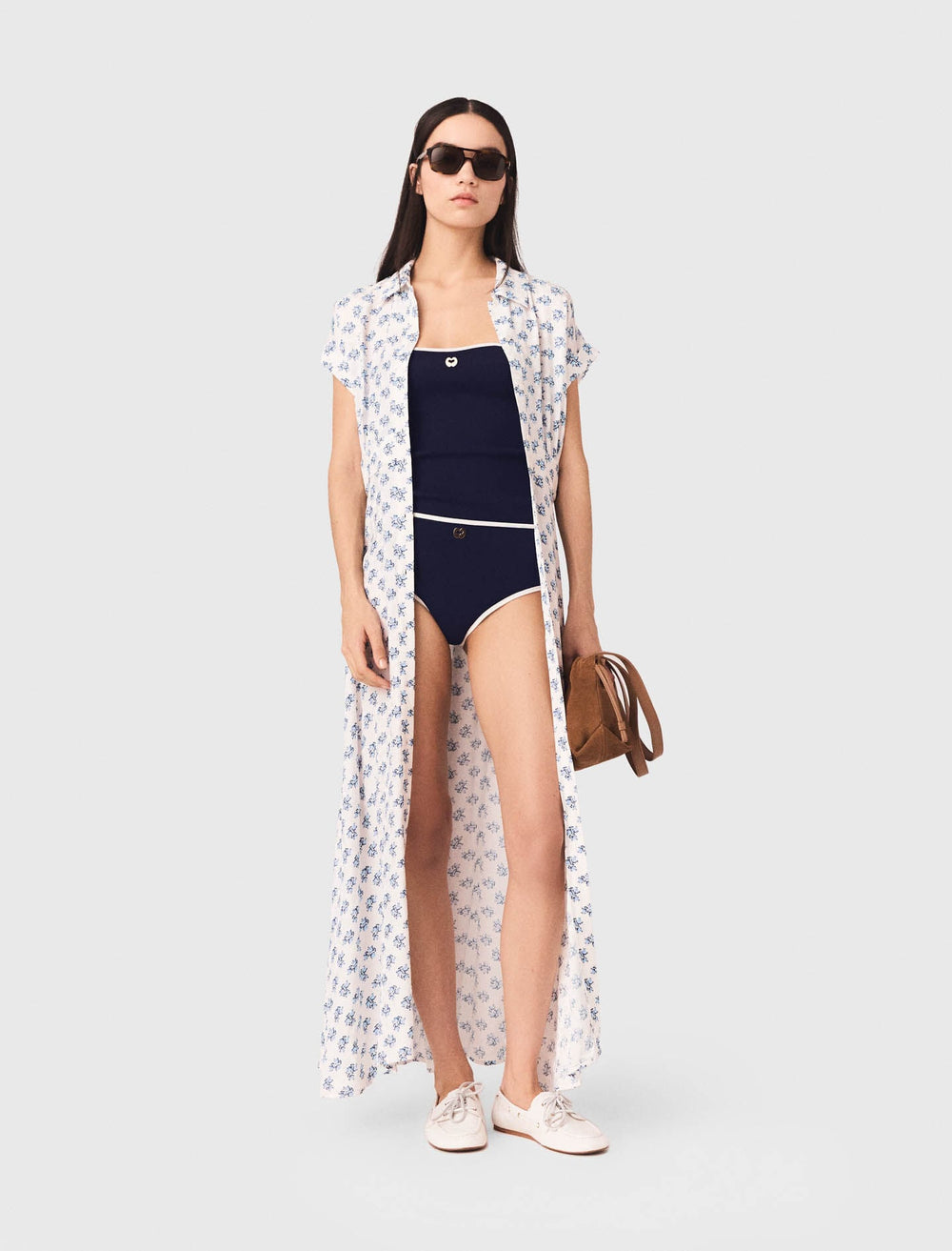 Maje Sale / Jacquard print maxi dress
