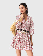 Maje On Sale / Patterned pleated dress