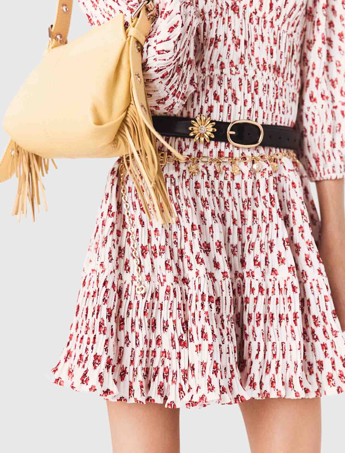 Maje On Sale / Patterned pleated dress