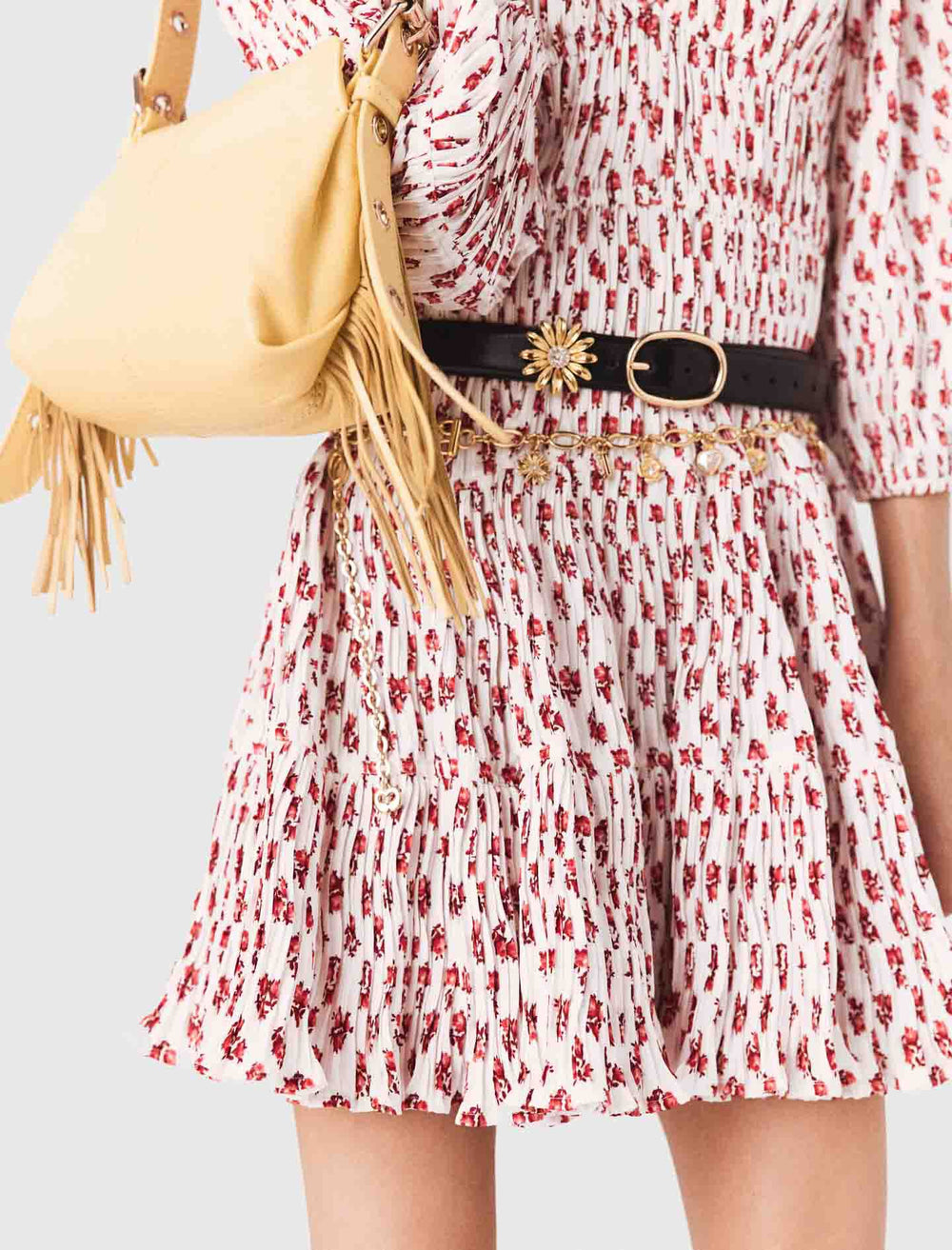 Maje On Sale / Patterned pleated dress