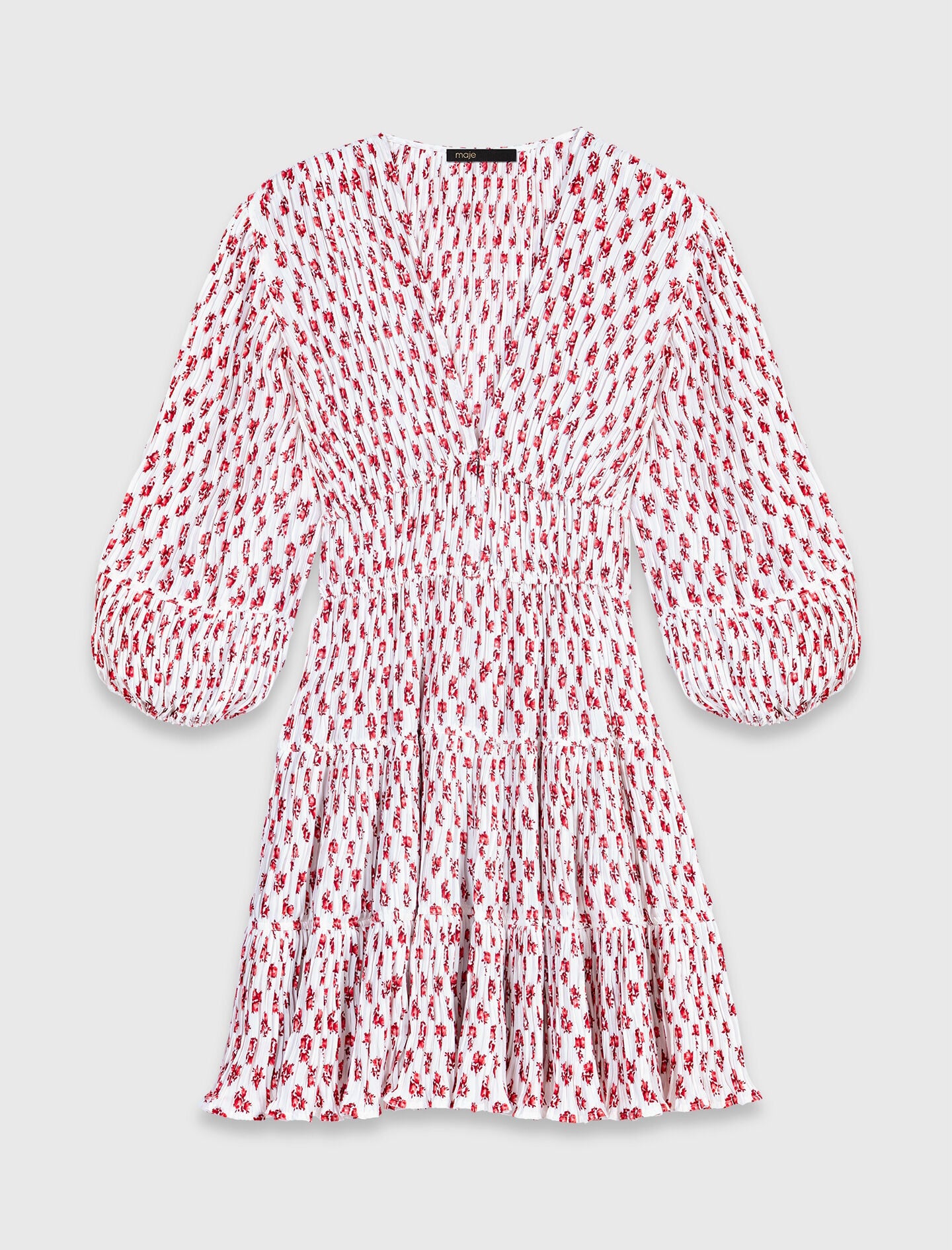 Maje On Sale / Patterned pleated dress