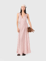 Maje Outlet / Patterned silk dress