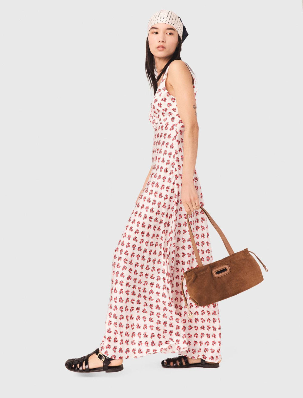 Maje Outlet / Patterned silk dress