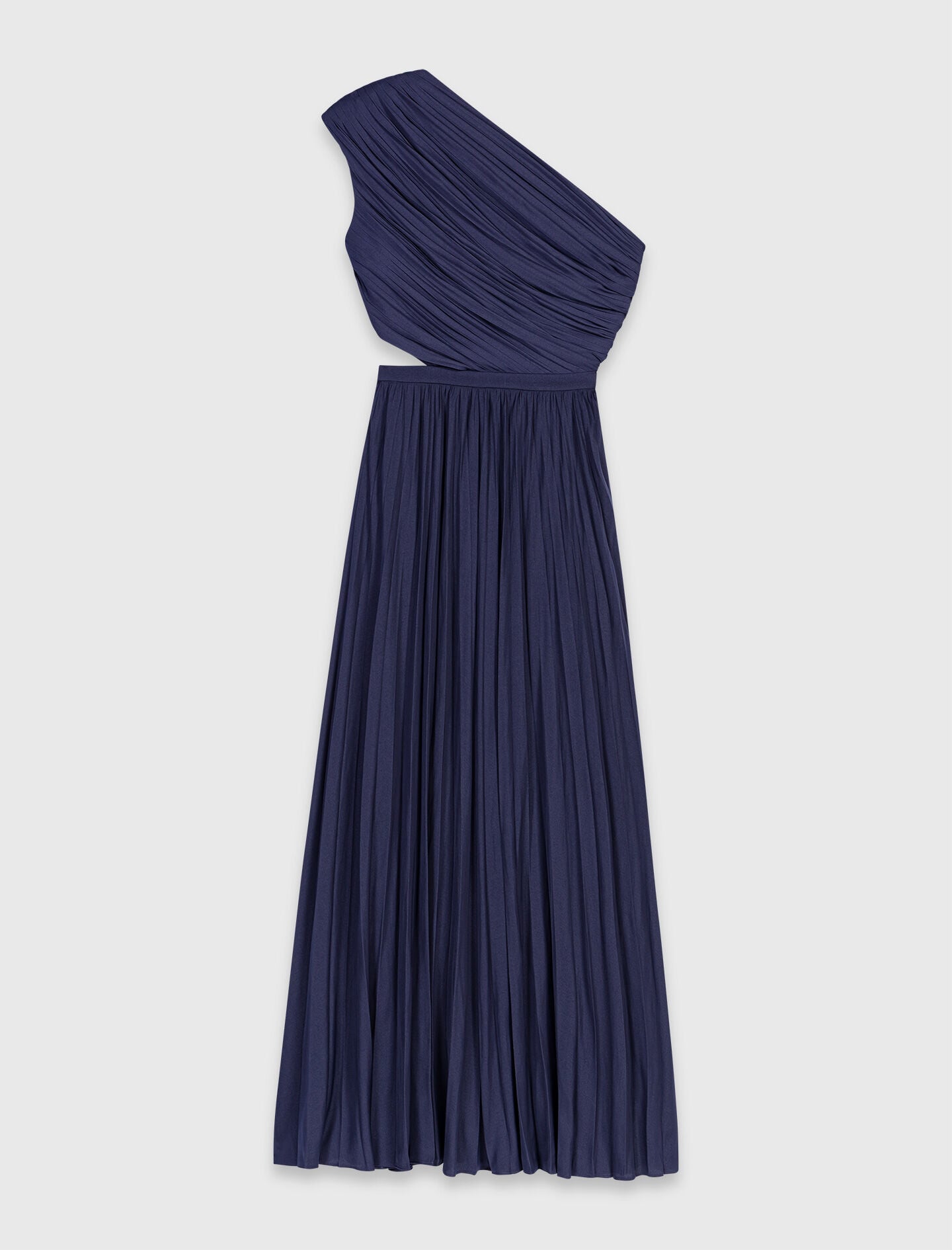 Maje Discount / Asymmetrical pleated maxi dress