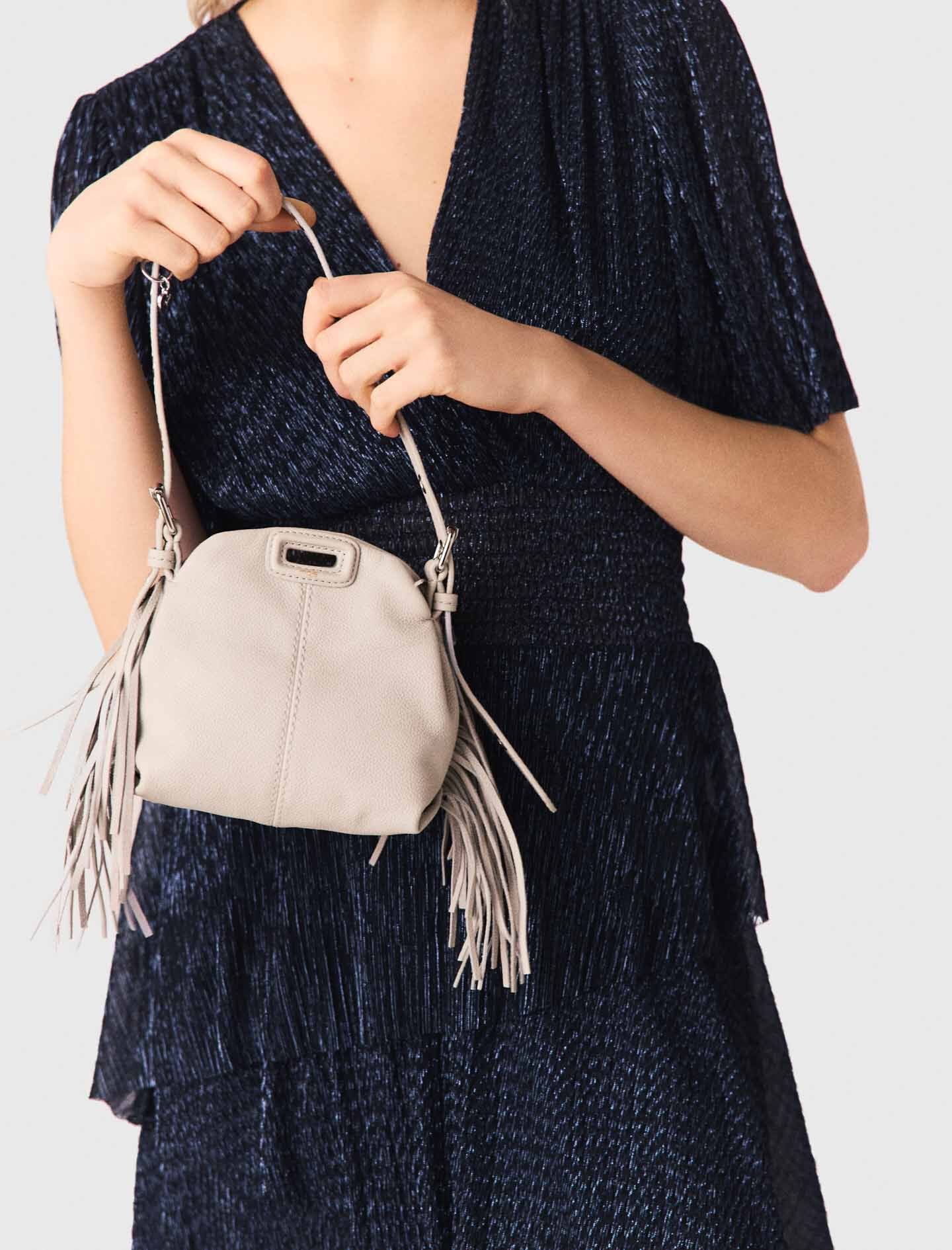 Maje Online / Metallic ruffled midi dress