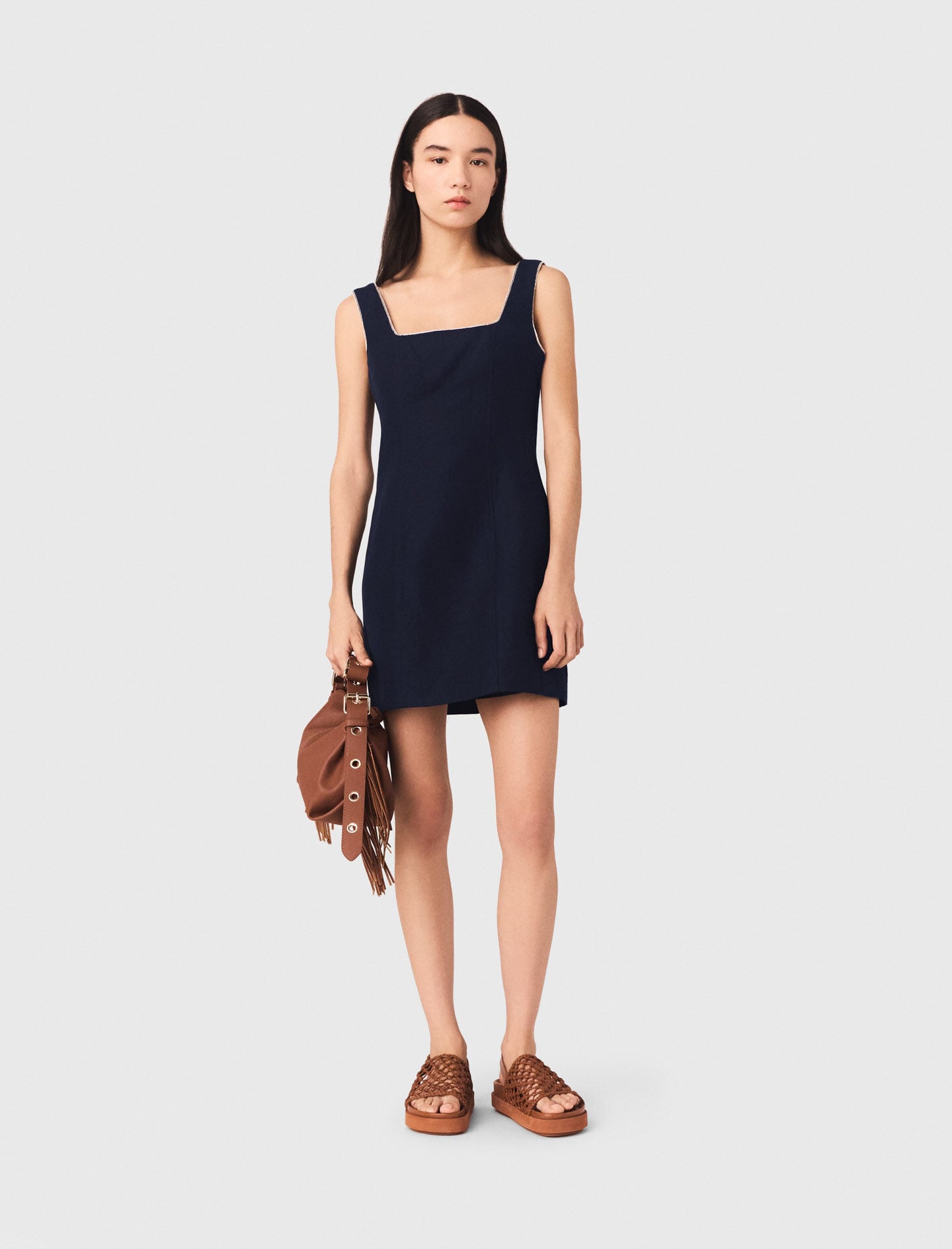 Maje Shop / Short linen-blend dress