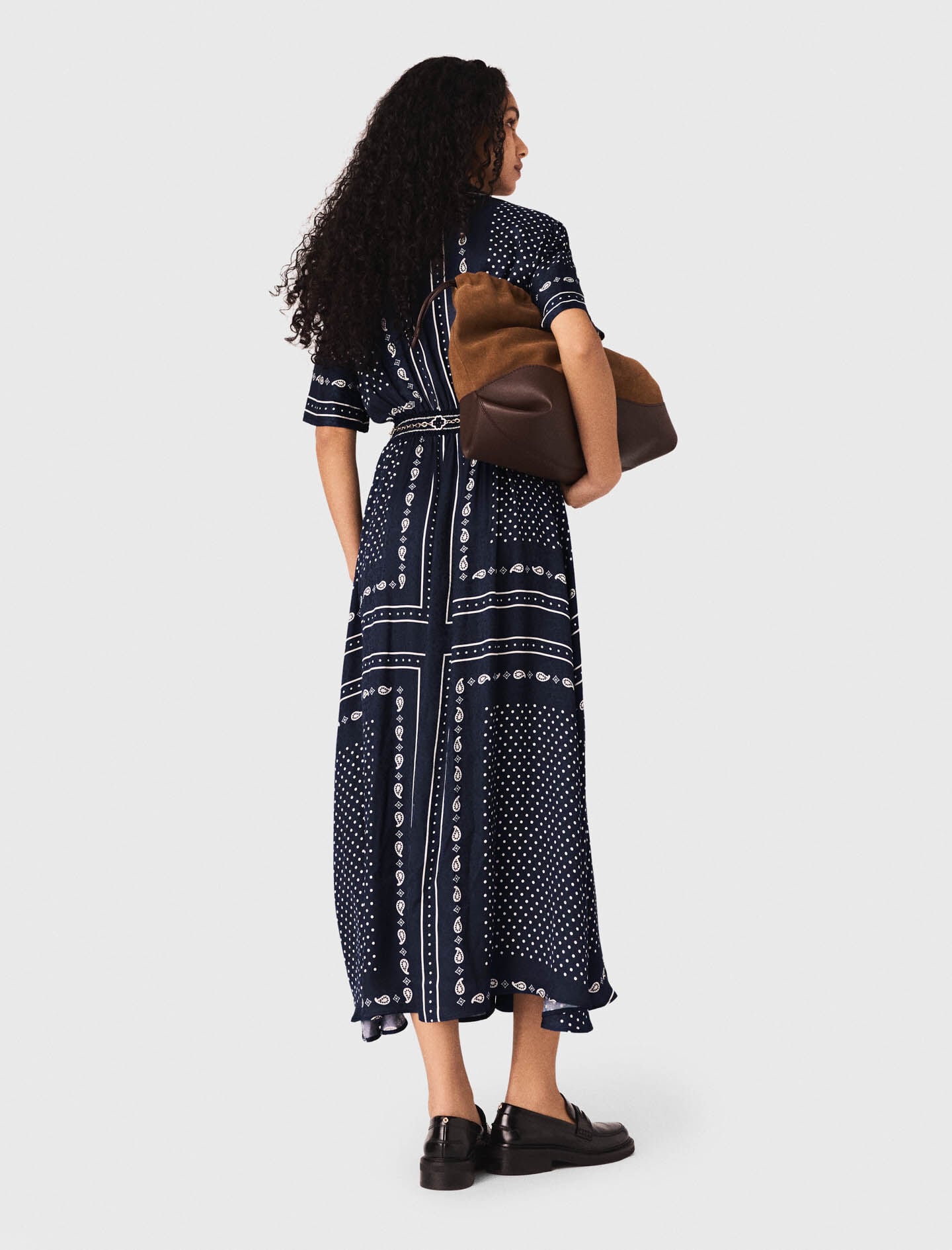 Maje Outlet / Flowy patterned maxi dress