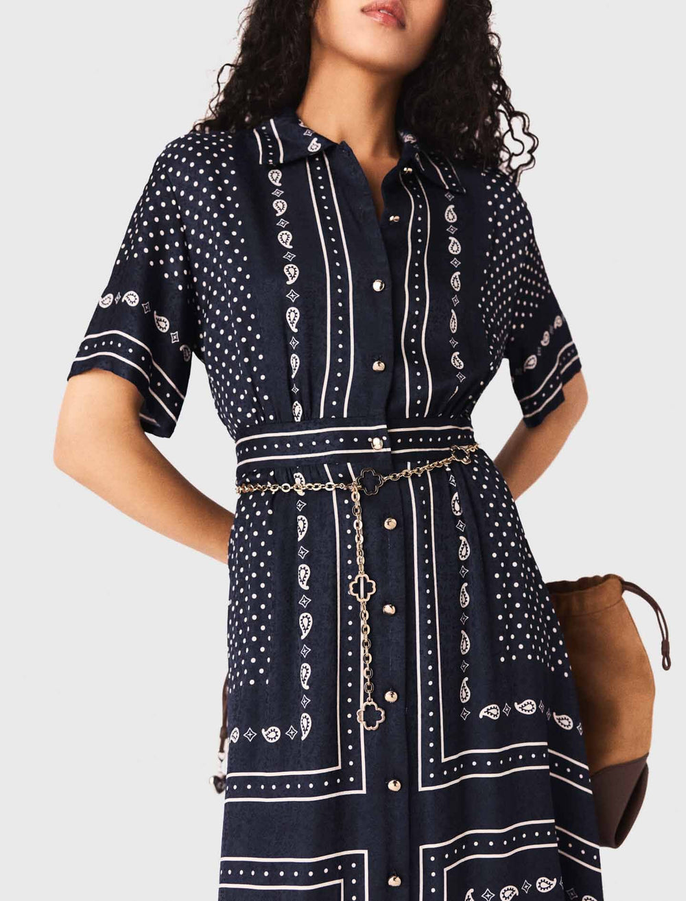 Maje Outlet / Flowy patterned maxi dress