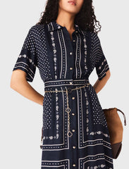Maje Outlet / Flowy patterned maxi dress