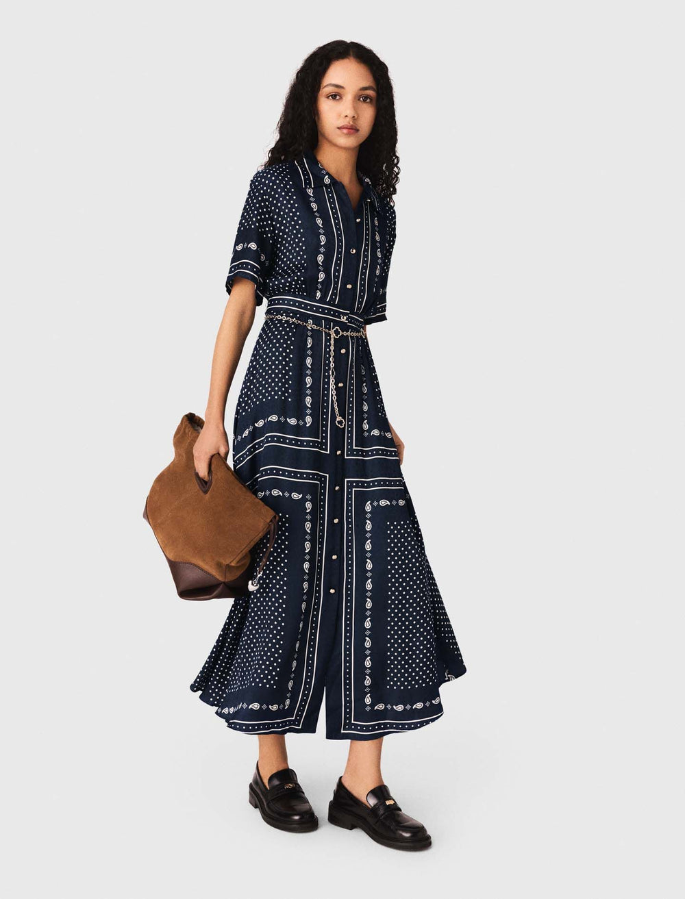 Maje Outlet / Flowy patterned maxi dress