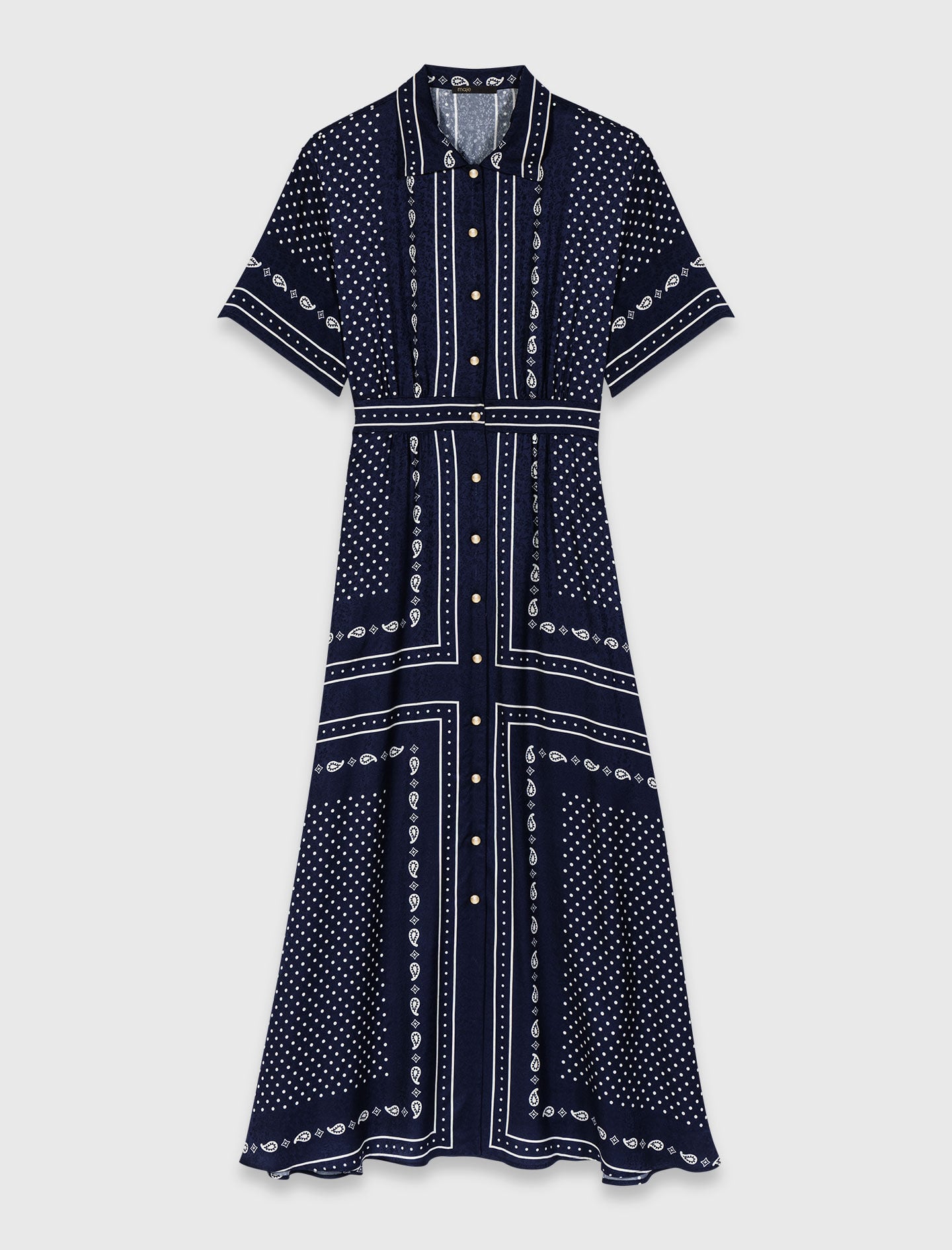 Maje Outlet / Flowy patterned maxi dress