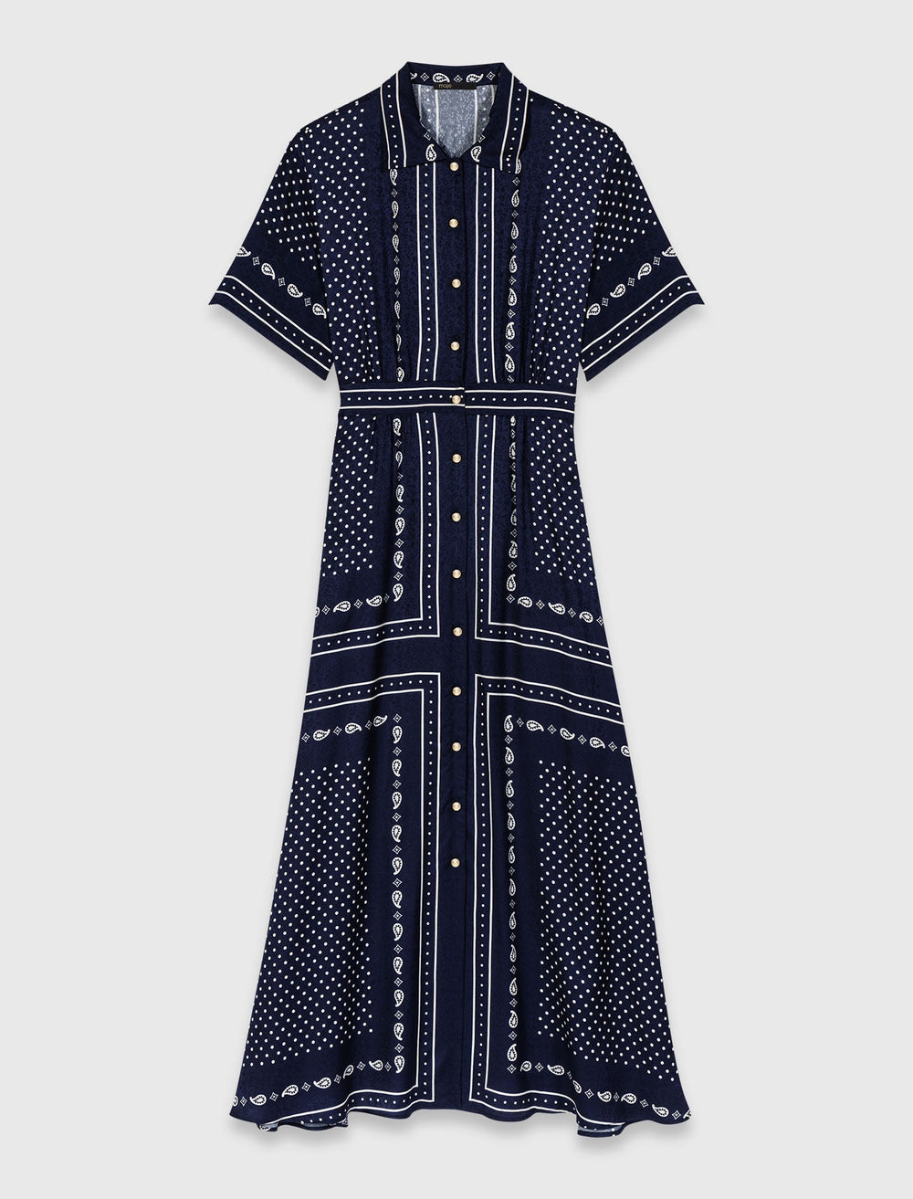 Maje Outlet / Flowy patterned maxi dress