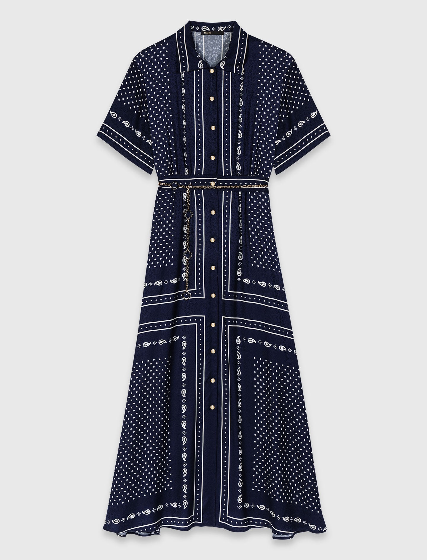 Maje Outlet / Flowy patterned maxi dress