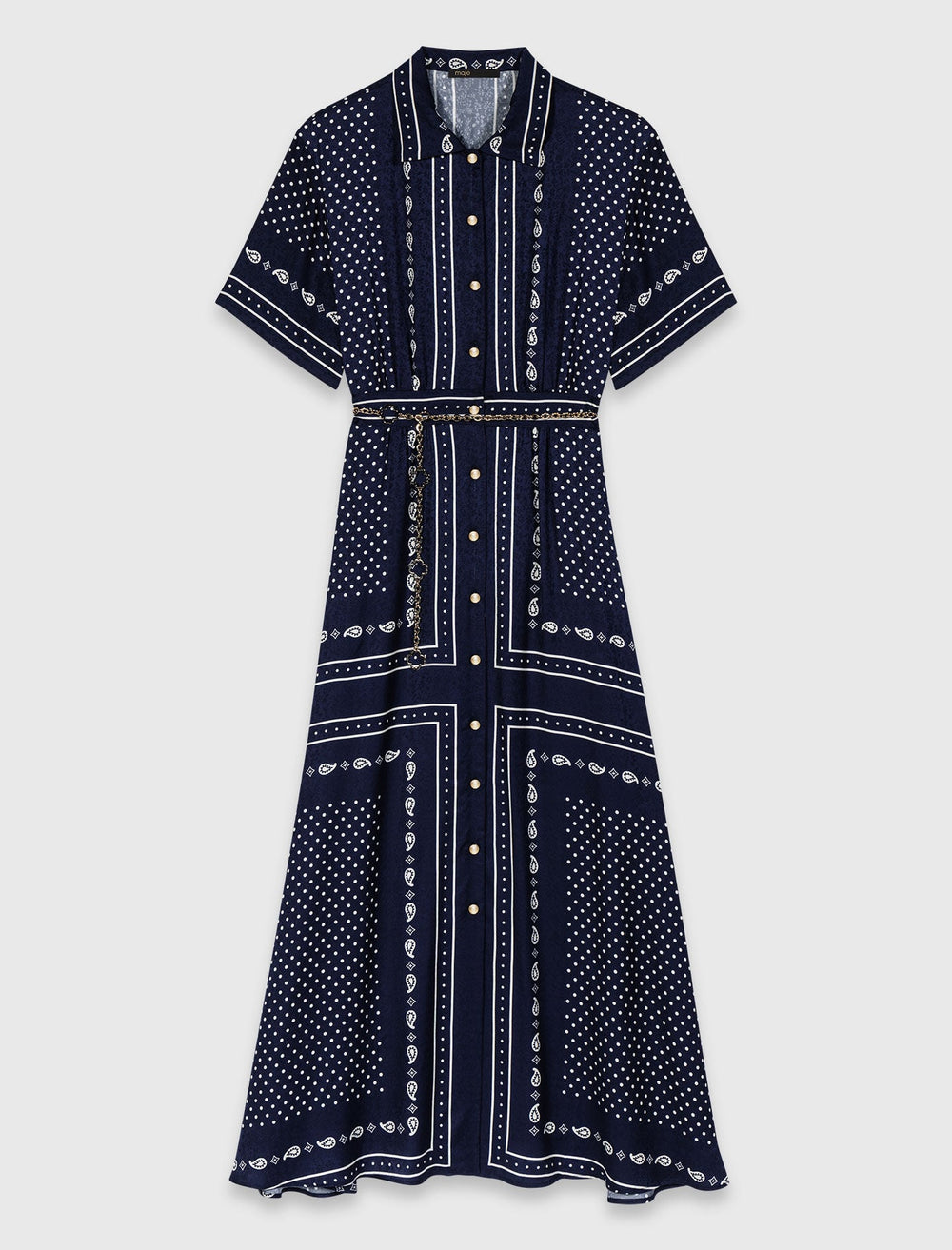 Maje Outlet / Flowy patterned maxi dress