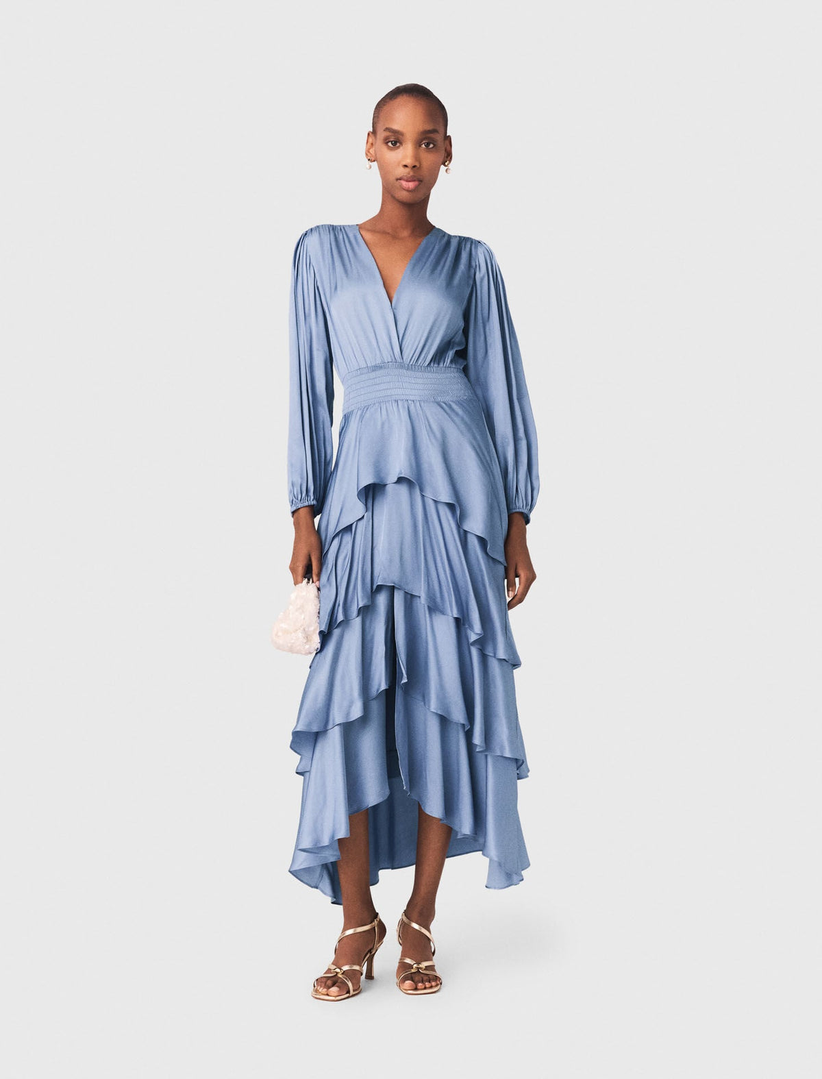 Maje New / Ruffled maxi dress