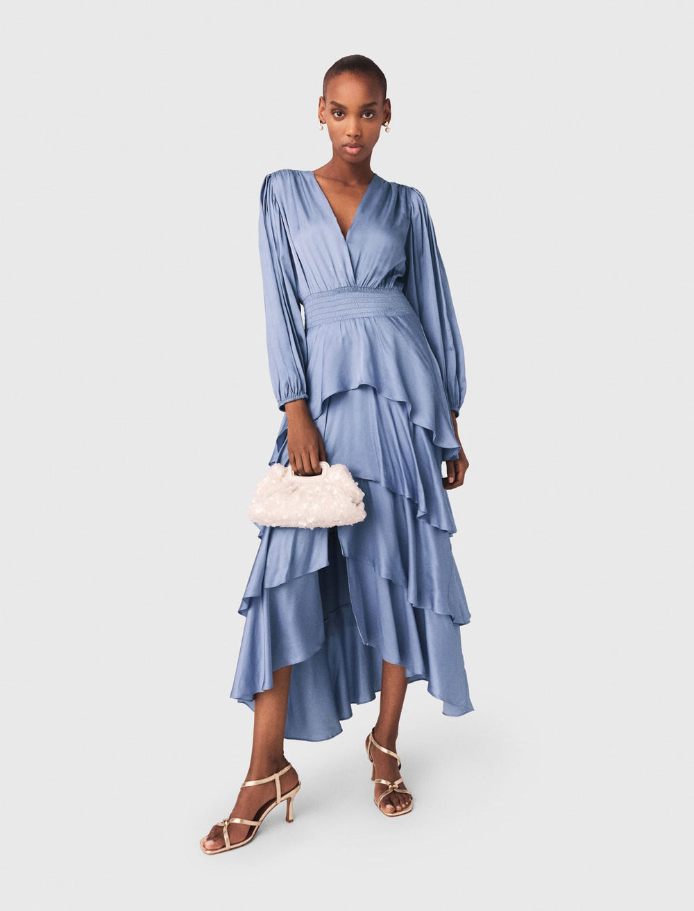 Maje New / Ruffled maxi dress