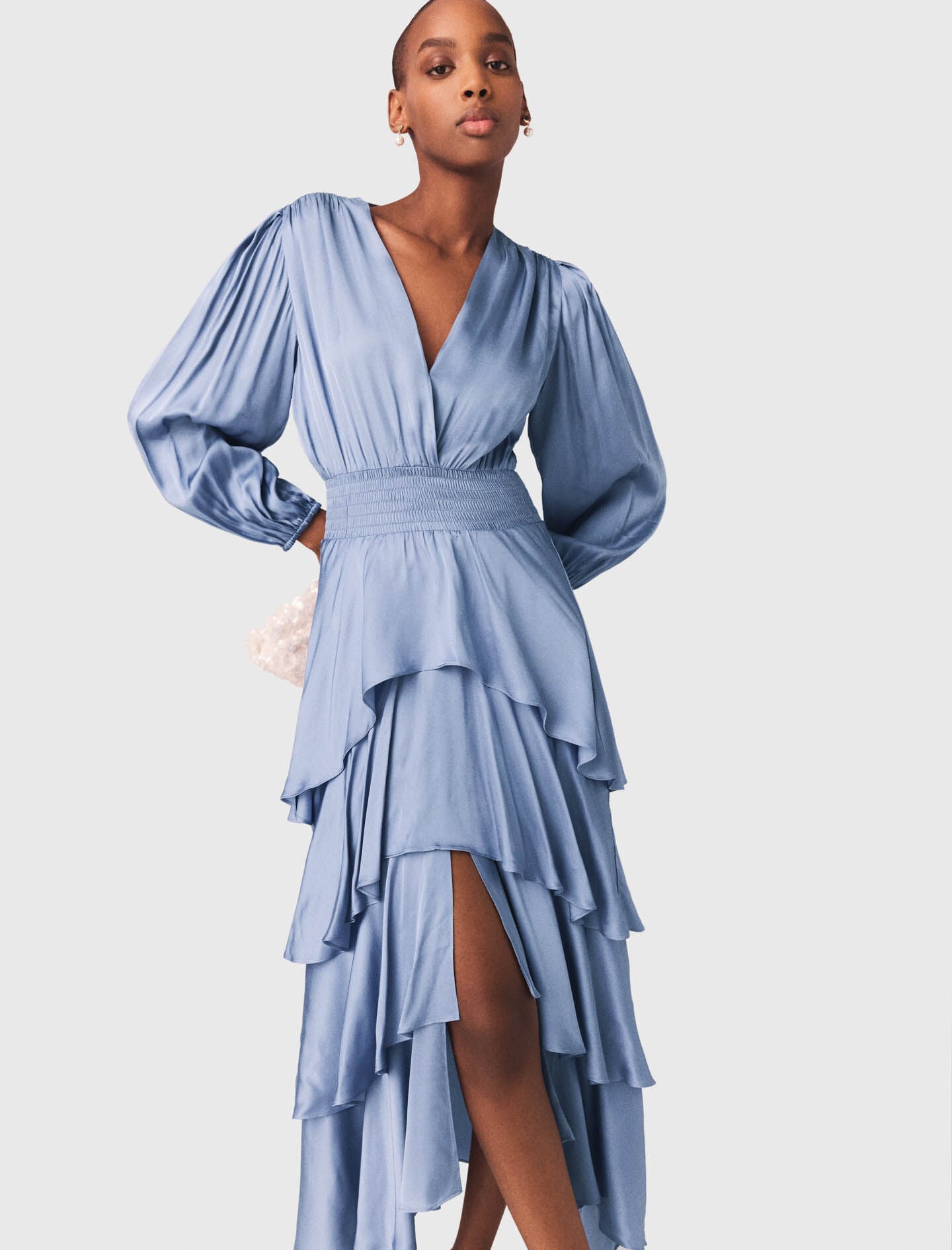 Maje New / Ruffled maxi dress