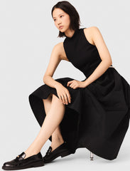 Maje Online / Mixed-material taffeta dress