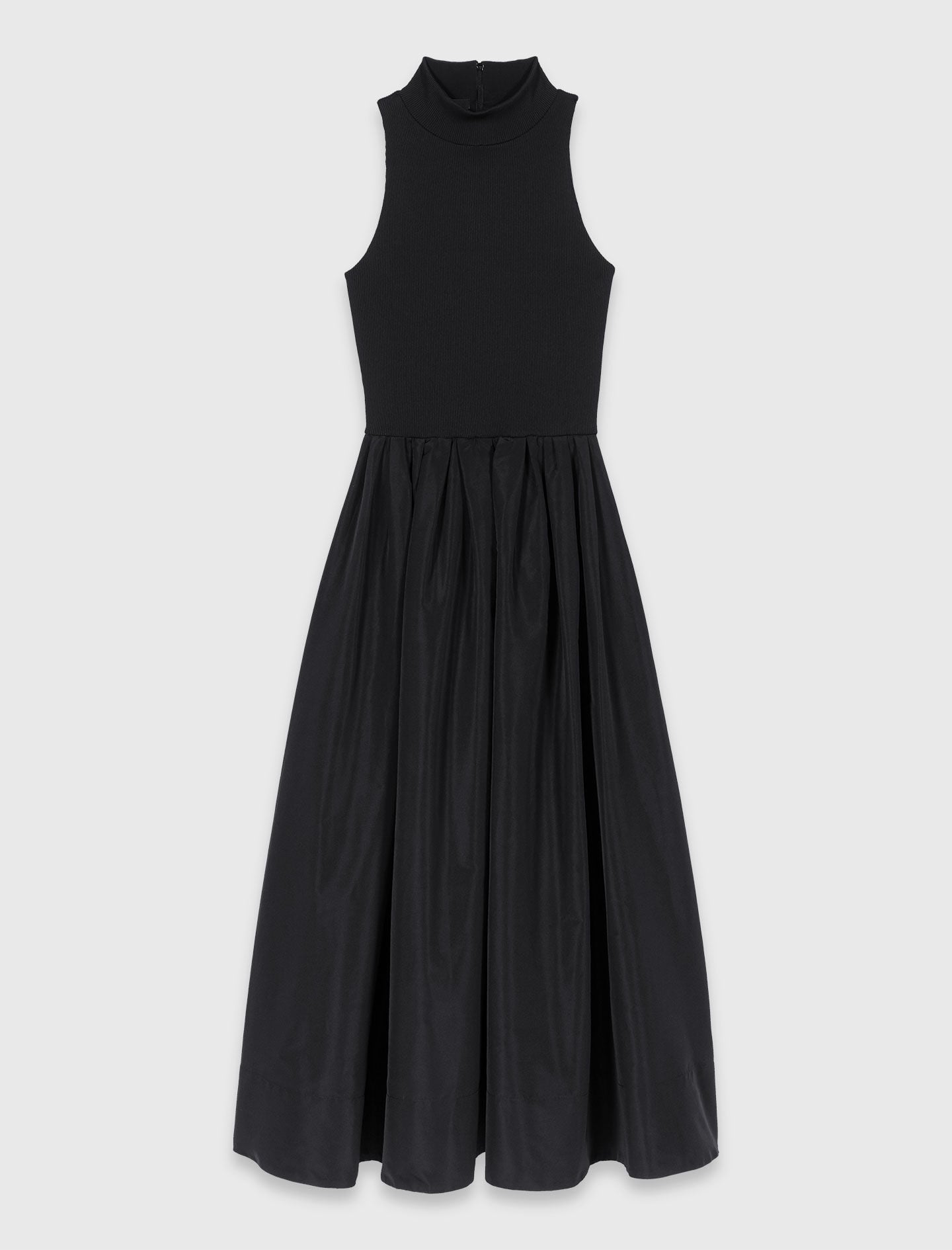 Maje Online / Mixed-material taffeta dress