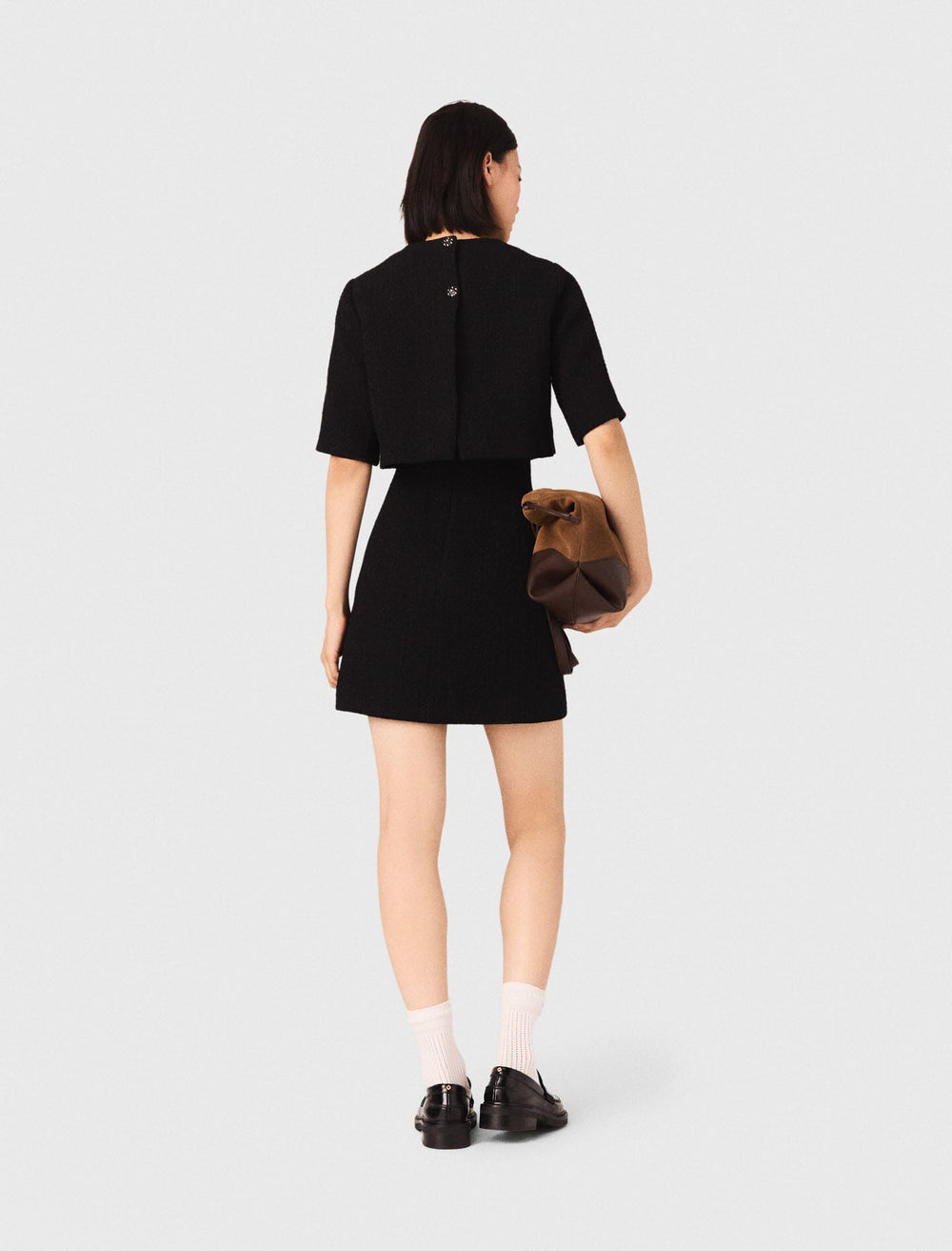 Maje Shop / 2-in-1 shiny tweed dress