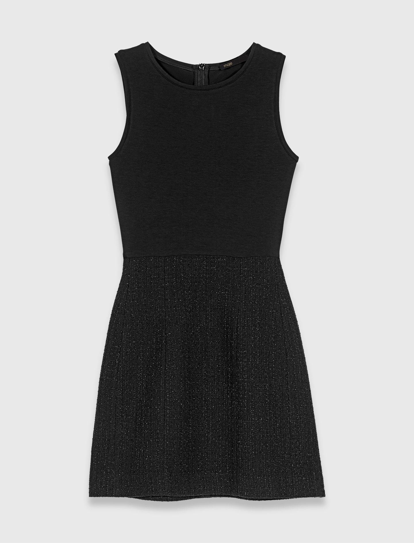 Maje Shop / 2-in-1 shiny tweed dress