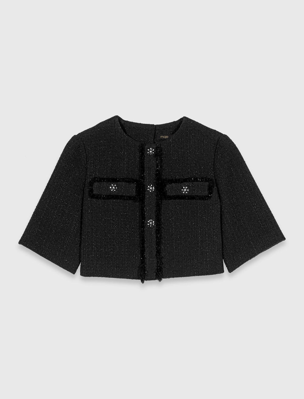 Maje Shop / 2-in-1 shiny tweed dress